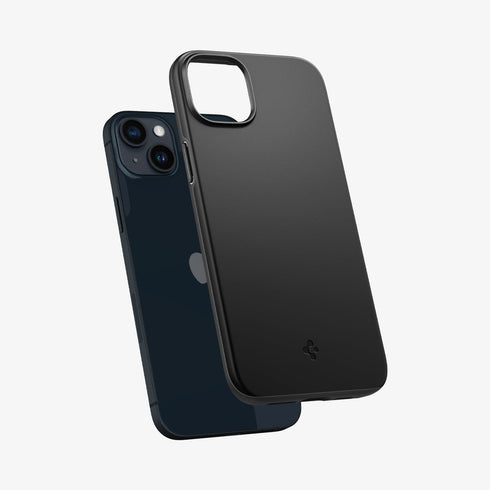 ACS04766 - iPhone 14 Pro Max Case Thin Fit in black showing the back